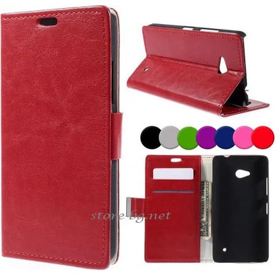Microsoft Lumia 640 Magnetic Wallet Кожен Калъф и Протектор