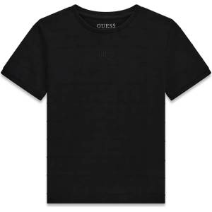 GUESS Едноцветна тениска в черен цвят за момче Guess