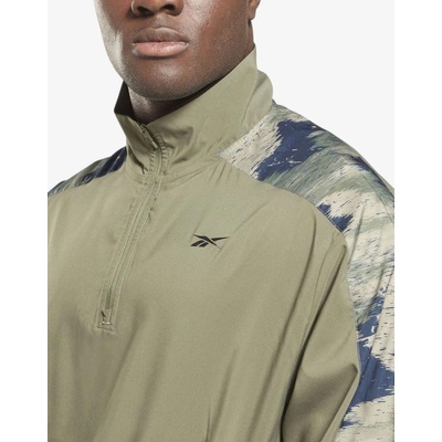 Reebok Training Camo 1/4 Zip Sweatshirt Green