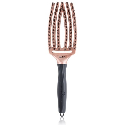 Olivia Garden Fingerbrush Combo Trinity Rose Gold zakřivený plochý kartáč na vlasy – Zbozi.Blesk.cz