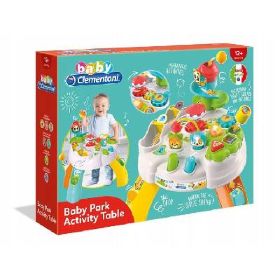 Clementoni Baby Veselý hrací stolek s kostkami a zvířátky