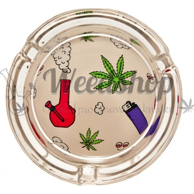 WeedShop Skleněný popelník Child Leaves Child Leaves 1 – Zboží Mobilmania