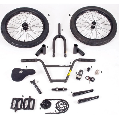 Stolen Bikes Sada komponentov BMX STOLEN/FICTION V8 Čierna-matná, LHD