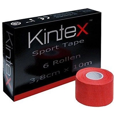 Kintex Sport Tape Box červená 6 roliek 3,8cm x 10cm