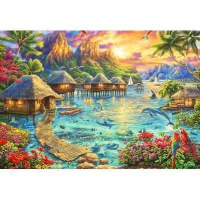 Grafika - Puzzle Pinson: Tropical Oasis - 1 000 piese