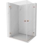 Mexen Lunar-B Duo сгъваема душ кабина 75 x 70 см, прозрачно стъкло, матирана мед - 832-075L-070P-65-00 (832-075L-070P-65-00)