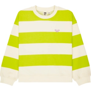 Roxy Детски пуловер Roxy Kid's Little Things Crew Jumper - Daiquiry Green Strictly Stripe - размер 8 Years (704-6040-0213)