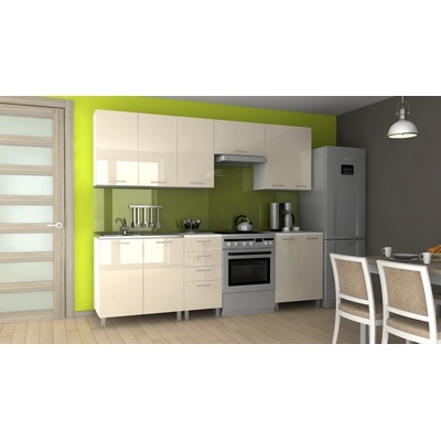 FRONTI Kuchyňská linka KORA reling 240x180 cm