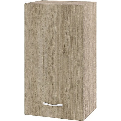 ИРИМ Горен шкаф с врата и рафт Сити МДА-2 мока / дъб сонома арвен 40 см