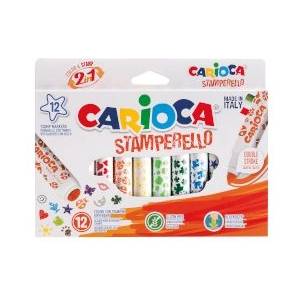 CARIOCA Флумастери Stamperello 12 цвята