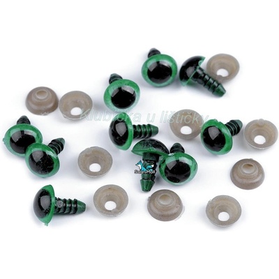 Bezpečnostní oči 10mm zelené
