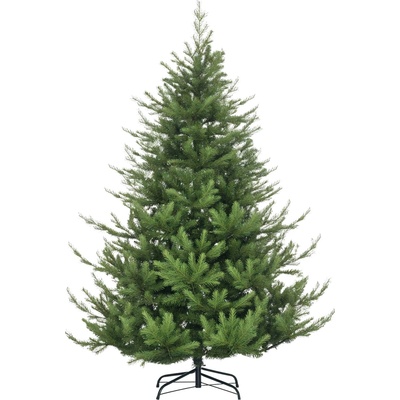 HOMCOM Umělý vánoční stromek 830-536V00GN umělá jedle realistický vzhled rychlá montáž plast zelený 120 x 120 x 180 cm N