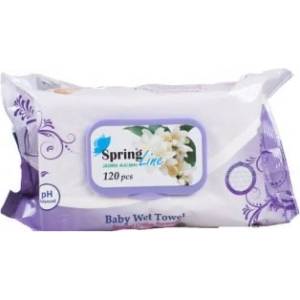 Spring Line Мокри кърпи 120бр - Жасмин (273)