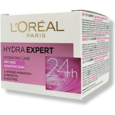 L'Oréal крем за лице, Hydra expert, Суха и чувствителна кожа, 50мл