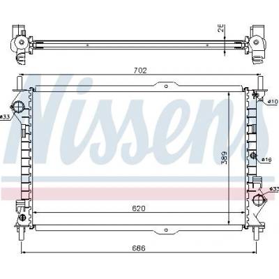 Chladič motoru NISSENS 62156A