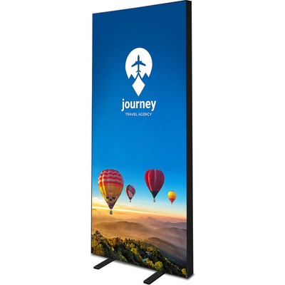 Jansen Display BBOX Single Black, 85x200cm, with black blockout fabric and soft bag, 850 x 2020 mm