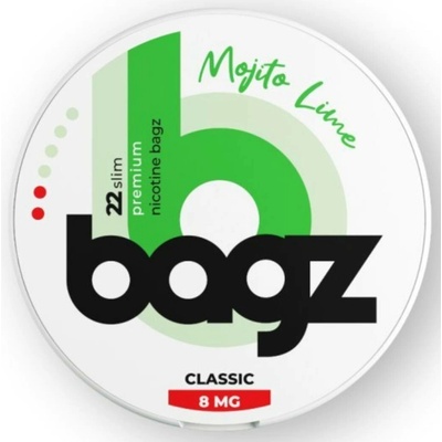 Bagz MOJITO LIME Mojito a limetka 8 mg 22 sáčků – Zboží Mobilmania