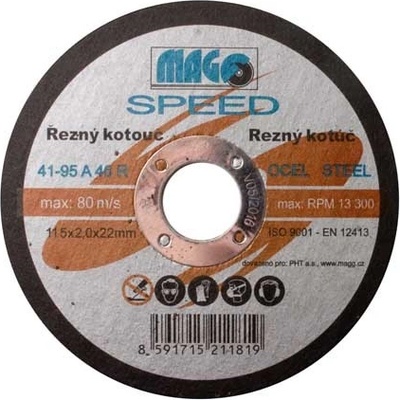 MAGG SPEED Řezný kotouč na kov 115x2,0x22mm