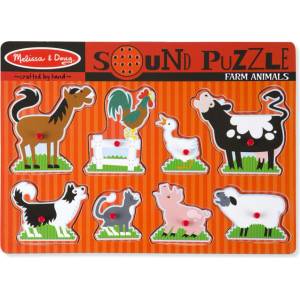 Melissa & Doug 10726/20155926 Ферма с животни пъзел със звуци (10726/00726/20155926/6075363)