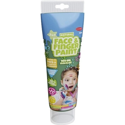 Boti natural zelená farba na maľovanie prstami a na tvár 100 ml