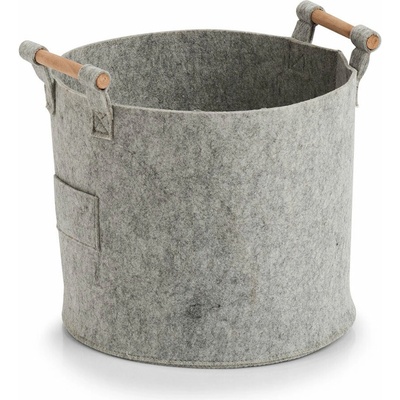 ZELLER Úložný box filcový kulatý 31 × 28 cm, světle šedý
