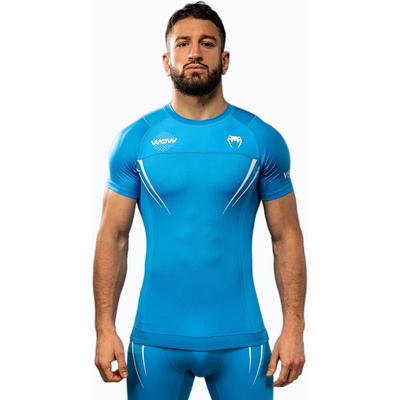 Venum Мъжка тениска за тренировка Venum X WOW FC Rashguards pacyfic blue