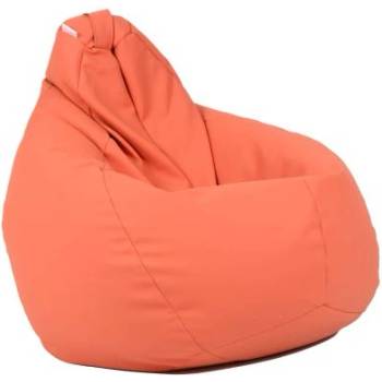 Image 1 of PUFRELAX Пуф, круша, 220л. , Nirvana Hobbit - Orange, Еко кожа, Пълнеж от Полистиролни перли, 8066 (PUF-G-NH-ML-OR)