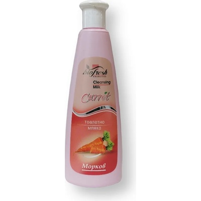 Biofresh Cosmetics тоалетно мляко за почистване на лице, Морков, 200мл