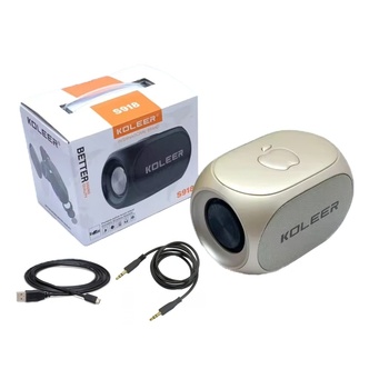 Koleer Безжична Bluetooth тонколона Koleer S918 FM/TF/USB/BT - Златист