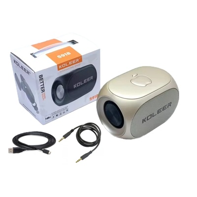 Koleer Безжична Bluetooth тонколона Koleer S918 FM/TF/USB/BT - Златист