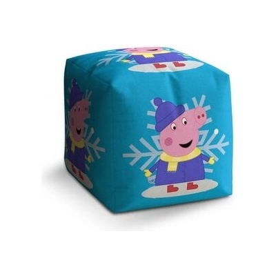 Sablio Taburet Cube Prasátko Pepina Vločka: 40x40x40 cm