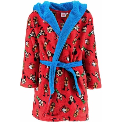 SunCity · Detský coral fleece župan s kapucňou Disney Červená