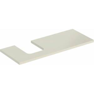 Geberit Плот за мивка Geberit One с ляв изрез 120 см, гланц, пясъчно сиво (505.295.00.4)