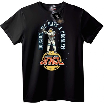 NOONEBRAND Тениска Космонавт Космос - 2XL, Black