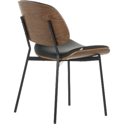 Bittel Посетителски стол Carmen 1180 - орех-черен (B3520990)