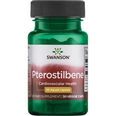 Swanson Pterostilbene, 50 mg, 30 капсули, Swanson (SWU1076)