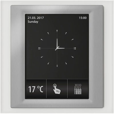 ELKO EP RF Touch-W Сензорно устройство за управление Стъкло Сив-металик Тъмно сив (RFTW-AGL-BMG-CDG)