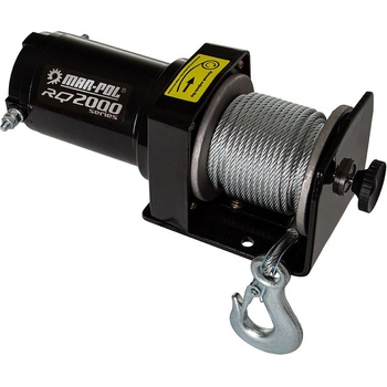 MAR-POL M80760 Elektrický lanový navijak 12V RQ2000LB, 907kg