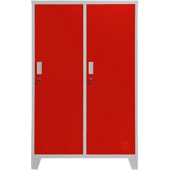 Carmen Метален шкаф Carmen CR-1604-2 JZ - Сив / червен (3580174_3)