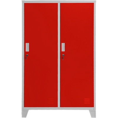 Carmen Метален шкаф Carmen CR-1604-2 JZ - Сив / червен (3580174_3)