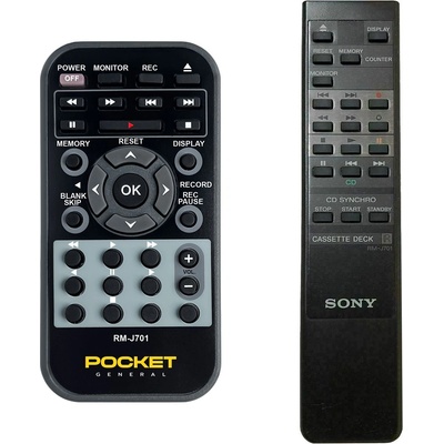 GENERAL Sony rm-j701 - дистанционно управление дубликат (rm-j701)