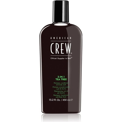 American Crew Hair & Body 3-IN-1 Tea Tree шампоан, балсам и душ гел 3 в 1 за мъже 450ml