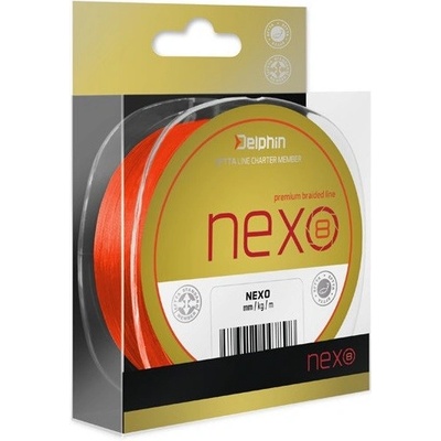 Delphin šnúra Nexo 8 Fluo orange 130m 0,14mm 18,9lb