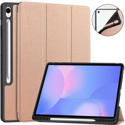 Vsetkonamobil 107612 LEATHER Zaklápací kryt pre Samsung Galaxy Tab S10 FE+ ružový