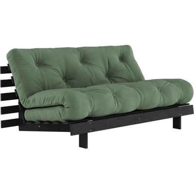 Karup Design Зелен разтегателен диван 160 cm Roots Black Night - Karup Design (123402756160)