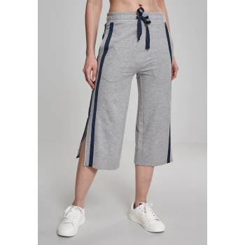 Urban Classics Дамски панталони в сив цвят Urban Classics Ladies Taped Terry Culotte grey/navy UB-TB1977-01199 - Сив, размер M