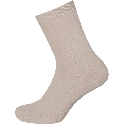 KNITVA Bavlněné froté ROBIN 5 párů béžová světlá