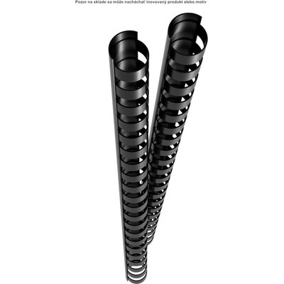 Hrebeň plastový 22mm 50ks čierny