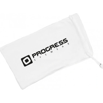 sáček na brýle Progress Micro fiber pouch bílý