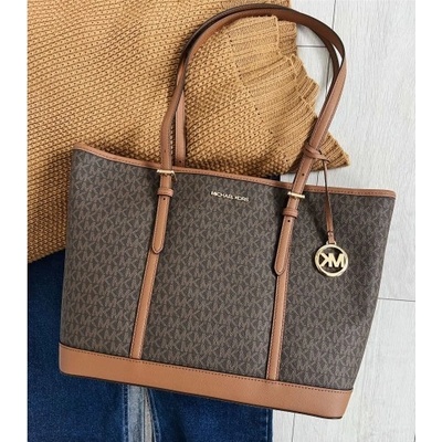Michael Kors shopper kabelka MK hnedá